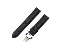 HTHRRFE Handmade Genuine Leather Watch Strap Compatible With Tissot 1853 Le Locle T41 T006 Starfish Junya Duruer Men And Women 19mm Watchband(Black-Steel-B1,19mm)