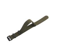 HTHRRFE Original Elastic Nylon Watchbands Diving Retro Dark Blue Black Red Compatible With Seiko Universal Men Silvery Black Buckle Watch Strap(Army Green-Black,18mm)