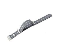 HTHRRFE Original Elastic Nylon Watchbands Diving Retro Dark Blue Black Red Compatible With Seiko Universal Men Silvery Black Buckle Watch Strap(Gray White-Steel,18mm)