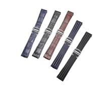 HTHRRFE Quick Release Interface Cowhide Watch Strap Compatible With Cartier ROADSTER W6206018 W6206017 Nylon Watchband 19mm Men's Wristband Bracelet(A Nylon blue-silver,19mm)