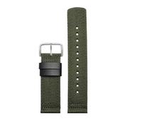HTHRRFE Rubber Watch Strap Compatible With Casio PROTREK Series PRG-601/YB PRW-6611/6621Y Flat Interface Silicone Watch Strap 24mm(B army green SK)