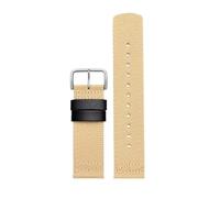 HTHRRFE Rubber Watch Strap Compatible With Casio PROTREK Series PRG-601/YB PRW-6611/6621Y Flat Interface Silicone Watch Strap 24mm(B khaki silver)