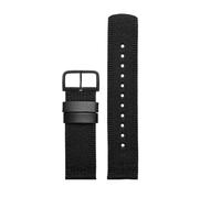 HTHRRFE Rubber Watch Strap Compatible With Casio PROTREK Series PRG-601/YB PRW-6611/6621Y Flat Interface Silicone Watch Strap 24mm(B black black)
