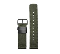 HTHRRFE Rubber Watch Strap Compatible With Casio PROTREK Series PRG-601/YB PRW-6611/6621Y Flat Interface Silicone Watch Strap 24mm(B army green BK)