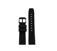 HTHRRFE Silicone Rubber Sport Watchband Compatible With Breitling Watch Strap Avengers Challenger Yellow Wolf Super Ocean Culture Bracelet 22mm(Black-black)