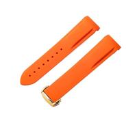 HTHRRFE Silicone Watch Strap Compatible With Omega Watch AT150 SeaMaster 007 Men's Universe Ocean Series Rubber Sports Strap Compatible With Seiko 20 22mm(Orange(Noline)-GD-Z3,20mm)
