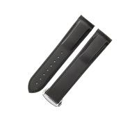 HTHRRFE Silicone Watch Strap Compatible With Omega Watch AT150 SeaMaster 007 Men's Universe Ocean Series Rubber Sports Strap Compatible With Seiko 20 22mm(Black Black-ST-Z3,22mm)