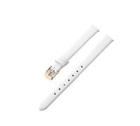 HTHRRFE Soft Thin Cowhide Watch Band Compatible With Lolarose DW Daniel Wellington OB Female Green Black White Red Small Size Watch Strap 8 10mm(ZP-01-White-Rose-K1,14mm)