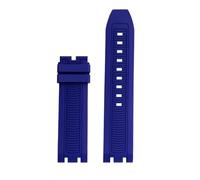 HTHRRFE Sports Silicone Rubber Compatible With Tissot Racing T115417A Series Special Double Notch Watch Strap T115.427 Men's Watch Chain Watchband(Blue no buckle)