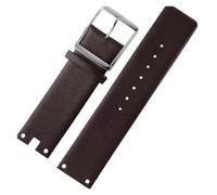 HTHRRFE Watch Bands Compatible With CK K94231 K9423101 Genuine Leather Durable Soft Compatible With Calvin Klein Watch Strap 22mm Waterproof Bracelet(Brown-silver)