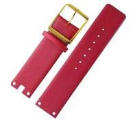 HTHRRFE Watch Bands Compatible With CK K94231 K9423101 Genuine Leather Durable Soft Compatible With Calvin Klein Watch Strap 22mm Waterproof Bracelet(Red-gold)