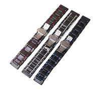 HTHRRFE Watchband Accessories Fashion Ceramic Black With Red Stainless Steel Blue Line Straps 20mm 21mm 22mm 23mm 24mm Men Wrists Bands(Black red line,20mm)