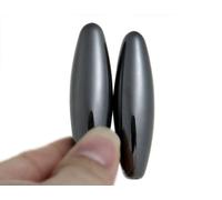 HTI 2 Magnetic Rattlesnake Egg Hematite Singing Magnets Toys (Black)