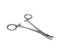 HTI DOG CAT PET HAIR PULLER REMOVER STAINLESS STEEL HEMOSTAT LOCKING FORCEPS 5" CURVED FULL SERRATED BRAND