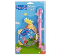 HTI & Games Peppa Pig Kids Musical Set with Tambouriner and Recorder for Children Boys & Girls Aged 3+