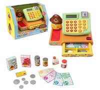 HTI Hey Duggee Cash Register | Role Play Shop With Money & Accessories Toys For Kids Squirrels Till Squirrel Themed Notes Toy Canned Food Ages 3+, H16cm x W15cm x D22.5cm (1684767)