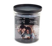 HTI-Living Storage Jar with Plastic Lid, Transparent, Minimalist, 10 cm