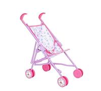HTI Peppa Pig Stroller | Toy Dolls Buggy In Pink & White Peppa Pig Theme | Childrens Baby Doll Stroller Toy Umbrella Fold Stroller| Role Play Toy Dolls Buggy Pushchair | Suitable For Ages 2+,Pink,white,53 x 26.5 x 43.5 centimeters