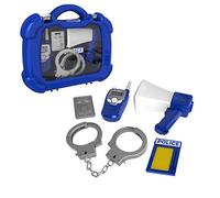 HTI Smart Police Case Accessory Set | Toy Emergency Police Accessories Kit Includes Handcuffs, Walkie-talkie, Megaphone & More Great For Boys & Girls