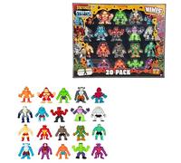 HTI Stretcherz Mini Stretch Squad 20 Pack Fidget Toys Set | Stress Relief, Anxiety Relief & Calming Squishy Fidget Toy | Sensory Toy Playset | Party Bag Fillers For Birthday, Parties, Schools | 3+