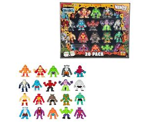 HTI Stretcherz Mini Stretch Squad 20 Pack Fidget Toys Set | Stress Relief, Anxiety Relief & Calming Squishy Fidget Toy | Sensory Toy Playset | Party Bag Fillers For Birthday, Parties, Schools | 3+