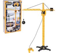 HTI Toys Construction Machines Tower Remote Control Crane | Little Builders Toy Play Set Great Gift For Boys & Girls