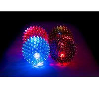 HTI Toys - Flashing Light Up 6.5cm Spikey Ball - Pack of 1 - One Colour will be sent at Random