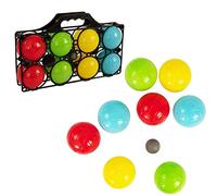 HTI Toys & Games 8 Piece Boules Carry Case | Garden Games for Kids Camping and Holiday Games | Outdoor Family & Friends Entertainment For Adults, Boys and Girls | Perfect For Sports Day Games