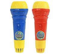 HTI Toys & Games Groovy Tunes PACK OF 2 Echo Microphones Red & Blue | Great Singing Toy Prop Mic For Kids and Adults Girls And Boys
