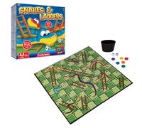 HTI Toys Traditional Games Snakes & Ladders Family Board Game Set