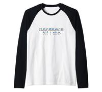 HTID Happy Hardcore Til I Die Retro DJ Rave Festival Raglan Baseball Tee