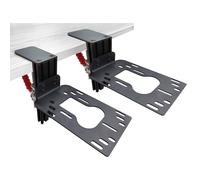 HTLAKIKJ 2 Set Hotas Desk Mount for Flight Simulator Controls - Compatible with Thrustmaster, Logitech and VKB Flight Throttle and Joystick Hotas System Flight Sim Controller Holder