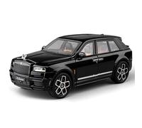 HTLNUZD 1/20 Scale Diecast Metal Alloy Model Car with Simulation Sound & Light - for Rolls Royce SUV Cullinan, Premium Collectible & Gift (Black)
