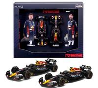 HTLNUZD 1/43 Racing Set Formula 1 RB19 Diecast Model Set #1 World Champion #11 Assembled Alloy Racing Cars, Collectible Display for Adult F1 Enthusiasts