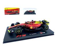 HTLNUZD Bburago 1:43 2022 75th Anniversary F1-75 #16 Charles Leclerc Formula One Racing Car Alloy Die Cast Collection Vehicles Model Gift (Hardcover 75th #16)