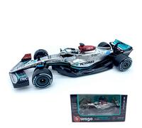 HTLNUZD Bburago 1:43 2022 F1Mercedes Racing Car W13 #63 George Russell 1/43 AMGW13 #63 Formula One Alloy Luxury Die Cast Collection Vehicles Model (Standard W13#63)