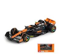 HTLNUZD Bburago 1:43 2023 F1 Age 3+ McLaren MCL60#4 - Singapore GP - Lando Norris Alloy Racing Car 1/43 Formula One Model Car Die Cast Adult Collection Vehicles Gift (Color box version)