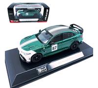 HTLNUZD Bburago 1:43 Alfa Alloy Luxury Vehicle Diecast for Romeo-GTAm #87 1/43 Alloy Sports Car Collectible Toy Car Model
