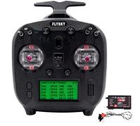 HTLNUZD Flysky FS-ST8 Transmitter Controller 8-10 Channels with FS-SR8 Receiver, 2.4GHz ANT RGB Assistant 3.0 for RC Cars, Boats, Robots, Engineering Vehicles (flysky ST8)