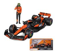HTLNUZD New 1/24 F1 MCL38#4 Miami GP Lando Norris Pilot Figurine Alloy Adult Diecast Miniature Model Collectible for Motorsport Enthusiasts