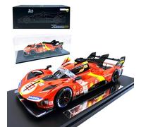HTLNUZD Newest 1/18 Bburago 499p #51 Champion Alloy Racing Car Hardcover Model for Ferrari 499p #51 Adult Diecast Model Collection