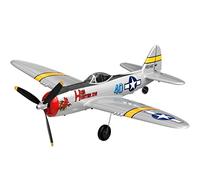 HTLNUZD RC Airplane P47 RTF Aircraft One Key Aerobati RC Fighter, Lightning RC Plane Wingspan EPO Warbird Radio 4Ch with Xpilot Stabilization System (RC Airplane P47 PNP)