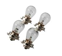 HtLSpoJBe 4Pc 12V 15W P26S White Bulb Compatible With Motorcycle Scooter Motocross Karting 50cc 125cc 200cc