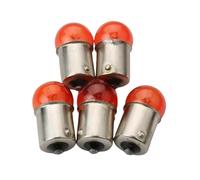 HtLSpoJBe 5 Piece 6V 10W BA15S G18 Indicator Light Bulb Orange Compatible With Motorcycle Scooter Kart ATV 50cc 70cc 110cc 125cc 150cc 200cc 250cc