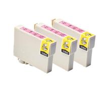 HtLSpoJBe Compatible Ink Cartridge T0801 T0802 T0803 T0804 T0805 T0806 For Stylus Photo R265 RX610 Printer(3pcs Light Mag)