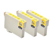 HtLSpoJBe Compatible Ink Cartridge T0801 T0802 T0803 T0804 T0805 T0806 For Stylus Photo R265 RX610 Printer(3pcs Yellow)