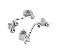 HtLSpoJBe Windscreen Bracket 22mm Universal Handlebar Mount Clamp For Motorcycle Windshield Glass(Silver)