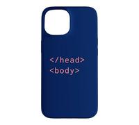 HTML Head Body Tags Syntax Coding Web Developer CSS Coder Case for iPhone 15