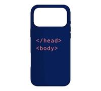 HTML Head Body Tags Syntax Coding Web Developer CSS Coder Case for iPhone 17 Pro Max