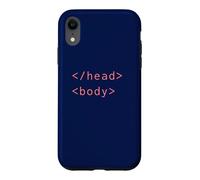 HTML Head Body Tags Syntax Coding Web Developer CSS Coder Case for iPhone XR